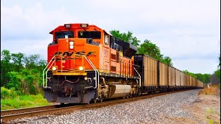 Full Length Freight Trains 1 Hour of Trains [upl. by Winzler]