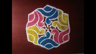 9 x 5 வாத்து கோலம்  9 x 5 Duck Kolam rangoli kolam vathukolam rangolikolam [upl. by Eirahcaz]