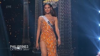 MISS PHILIPPINES Catriona Gray during the Evening Gown Competition  MISS UNIVERSE 2018 [upl. by Eaves]