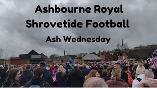 Ashbourne Royal Shrovetide Football Ash Wednesday [upl. by Anaej913]