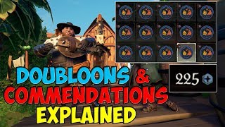 Doubloons amp Commendations Explained  Bilge Rat Adventures  Sea of Thieves [upl. by Weinreb966]