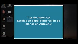 Tips de AutoCAD Escalas en papel e impresión de planos en AutoCAD [upl. by Clari626]