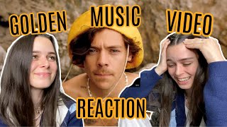 reacting to harry styles golden music video [upl. by Kelcy100]