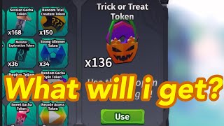 OPENING 136 TRICK OR TREAT TOKENS I GET LUCKY CoS Creatures of Sonaria [upl. by Toll]