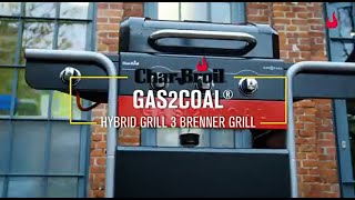 Gas2Coal 330 Hybridgrill CharBroil [upl. by Lein]