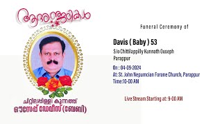 FUNERAL CEREMONY  DAVIS BABY  53  04092024 [upl. by Akinnej]