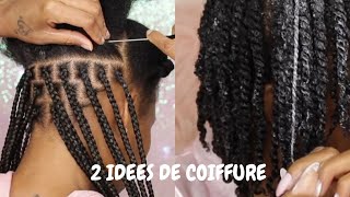 3 coiffure pour cheveux crépus mi long [upl. by Suertemed169]