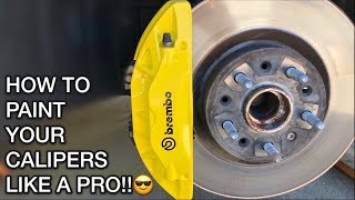 How To Paint Your Brake Calipers 2017 Camaro SS [upl. by Adnoloy]