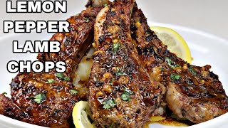 Lemon Pepper Lamb Chops Recipe [upl. by Merc]