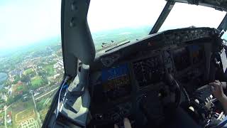 Boeing 737 MAX9 Cockpit Takeoff and landing [upl. by Gimpel]