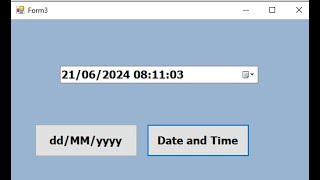 C tutorial how to Get Current date with formatddMMyyyy and date and time in dateTimePicker [upl. by Atsirak]