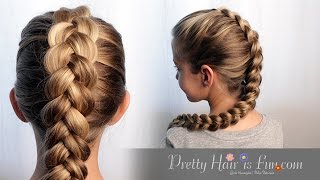 HOW TO DUTCH BRAID HAIR TUTORIAL 🙌🙌❤ [upl. by Strep]