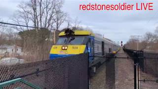 Long Island Rail Road Train 8725 at MasticShirley Sunday March 24 2019 [upl. by Bree568]