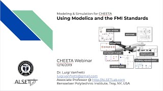 CHEETA Webinar 1  Introduction to Modeling and Simulation using the Modelica and FMI Standards [upl. by Kaylyn139]