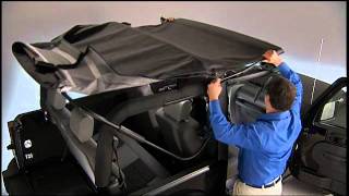 2012 Jeep Wrangler  Soft Top  Raising the Soft Top [upl. by Drusi]