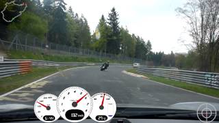 Porsche vs Motorrad auf der Nordschleife [upl. by Nazarius]