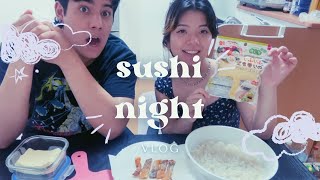 fazendo sushi em casa 🍙  minha vida no Japão vlog [upl. by Bound]