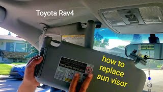 How To Replace Sun Visor  Toyota Rav4 2007 [upl. by Gilpin]