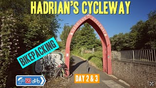 Hadrian’s Cycleway Day Two amp Three  Carlisle to South Shields  NCN 72 bikepacking [upl. by Shih435]