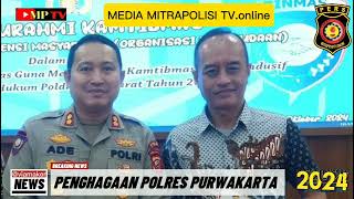 Polres Purwakarta Menerima Sebuah Penghargaan Istimewa Tingkat Polda Jabar [upl. by Corella]