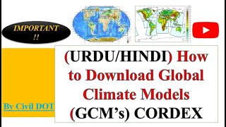 URDUHINDI How to download Global Climate Models GCMs CORDEX [upl. by Langston876]