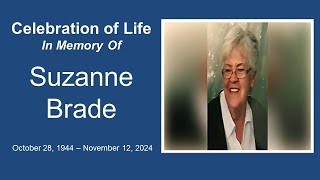 Suzanne Brades Celebration of Life [upl. by Nacim]