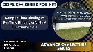 Lecture compile time binding vs runtime binding  advance object oriented programming [upl. by Eatnoj]