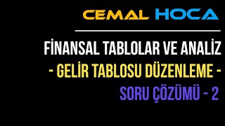 20 Finansal Tablolar Analizi │ Gelir Tablosu Düzenleme │ Öğrenme Garantili │ Detaylı [upl. by Urbanna762]