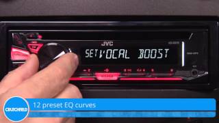 JVC KDR370 Display and Controls Demo  Crutchfield Video [upl. by Messing645]