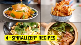 4 Healthy amp Lazy Spiralizer Recipes You Can Finally Make [upl. by Thanasi]