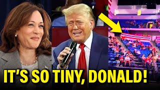 Kamala hits Trump WHERE IT HURTS…his tiny crowd SIZE [upl. by Isador550]