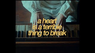 Anson Seabra  A Heart Is a Terrible Thing to Break Official Visualizer [upl. by Everard220]