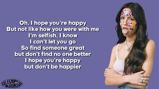 Olivia Rodrigo  happier Lyrics [upl. by Lener]