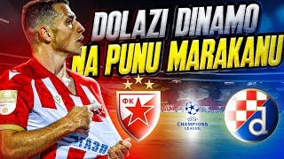 PUNA MARAKANA U LIGI SAMPIONA DOCEKUJE DINAMO ZA PRAVU LUDNICU  CRVENA ZVEZDA VS DINAMO ZAGREB [upl. by Nahtiek]