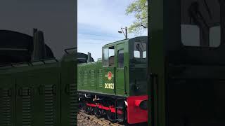 BR 04 class shunter D2023 arriving into Tentodern town station the Kent and East Sussex railway￼ [upl. by Haikezeh597]