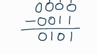 How to subtract binary numbers [upl. by Durwood]