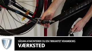 Sådan afmonterer du en krankboks med firkantet aksel samt Octalink [upl. by Attennhoj]