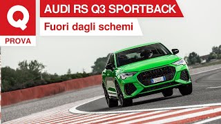 Audi RS Q3 Sportback veloce cattiva disinibita ma come va tra i cordoli [upl. by Ahseuqram643]