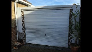 Garage door and front pillar repair following impact Prefab garage [upl. by Zwiebel]