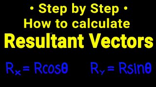 How to calculate the resultant of Vectors vector [upl. by Ahsiekin]