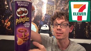 Pringles Fried Onion Ring aus den USA im Test Lohnt sich die exklusive 7Eleven Sorte [upl. by Alemap]