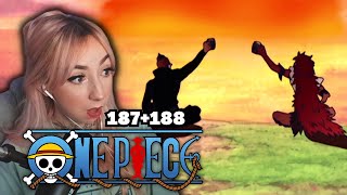 NOLAND AND CALGARA  One Piece Episode 187 amp 188 Reaction [upl. by Towill]