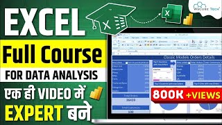 Excel Full Course for Data Analysis with Projects  2 Hours  Excel Tutorial 2024 [upl. by Thrift]