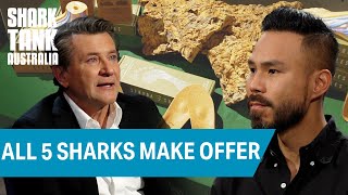 Rollercoaster Pitch All 5 Sharks Make An Offer To Stryda Entrepreneur  Shark Tank Australia [upl. by Mckee]