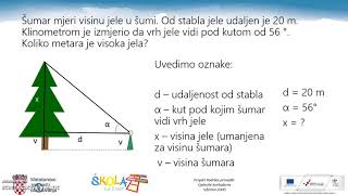 Visina stabla rješenje [upl. by Lavotsirc]