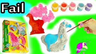 Big Fail  Make Your Own Mold  Paint Fantasy Horses Glitter amp Hair Do It Yourself Craft Video [upl. by Kinny]