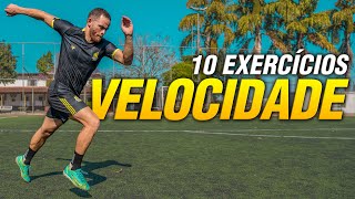 OS 10 MELHORES EXERCÍCIO DE VELOCIDADE NO FUTEBOL  Treino de força para jogador de futebol [upl. by Idnyl429]