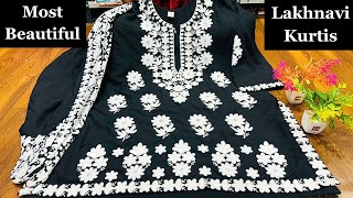 Lakhnavi Chikankari Kurti  Chikan Kurti in Lucknow  Lakhnavi Kurti Wholesaler [upl. by Kcirdek505]