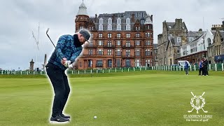 I CANT BELIEVE THIS HAPPENEDPLAYING ST ANDREWS GOLF COURSE WITH MY DAD [upl. by Noskcire957]