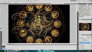 Tutoriel Typographie Horloge sur PhotoShop [upl. by Areema]